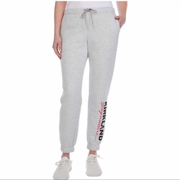 Kirkland Signature Ladies Logo Jogger, Gray - Picture 2 of 13